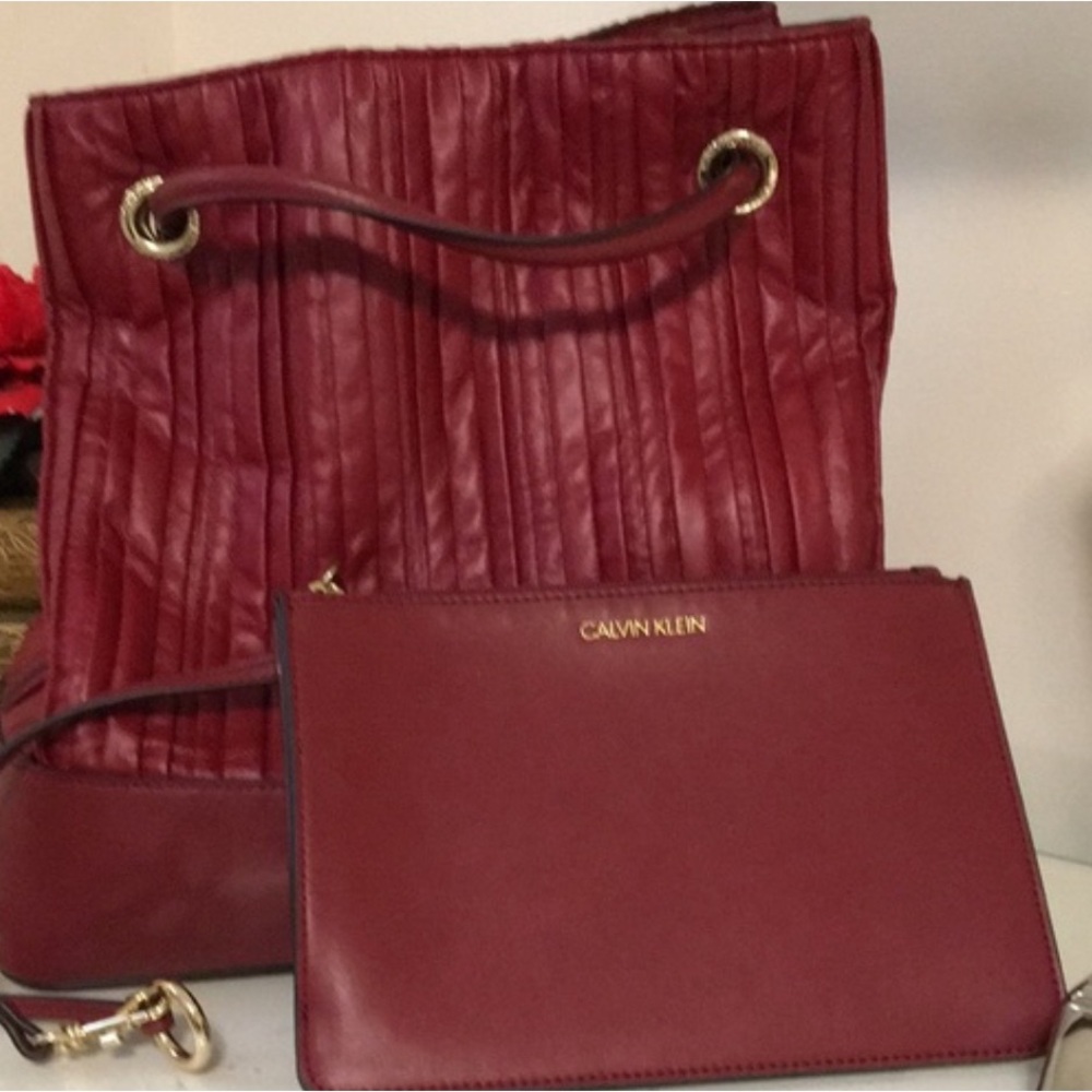 Calvin Klein Handbag With Extra Matching Clutch